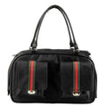Petote Marlee 2 Dog Carrier - Black With Red Stripe