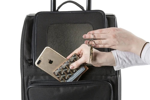 Petote Rio Dog Carrier Roller Bag - Pink Quilted