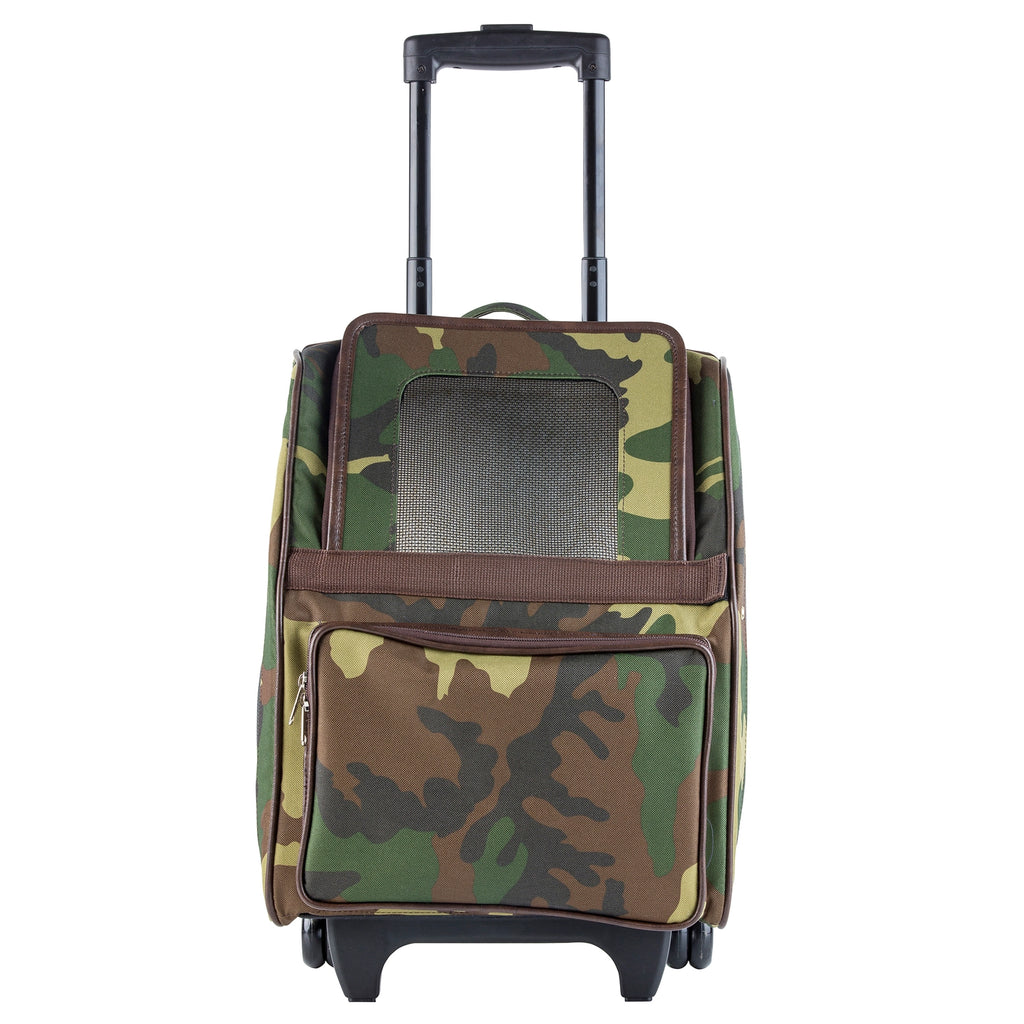 Petote Rio Dog Carrier Roller Bag - Camo