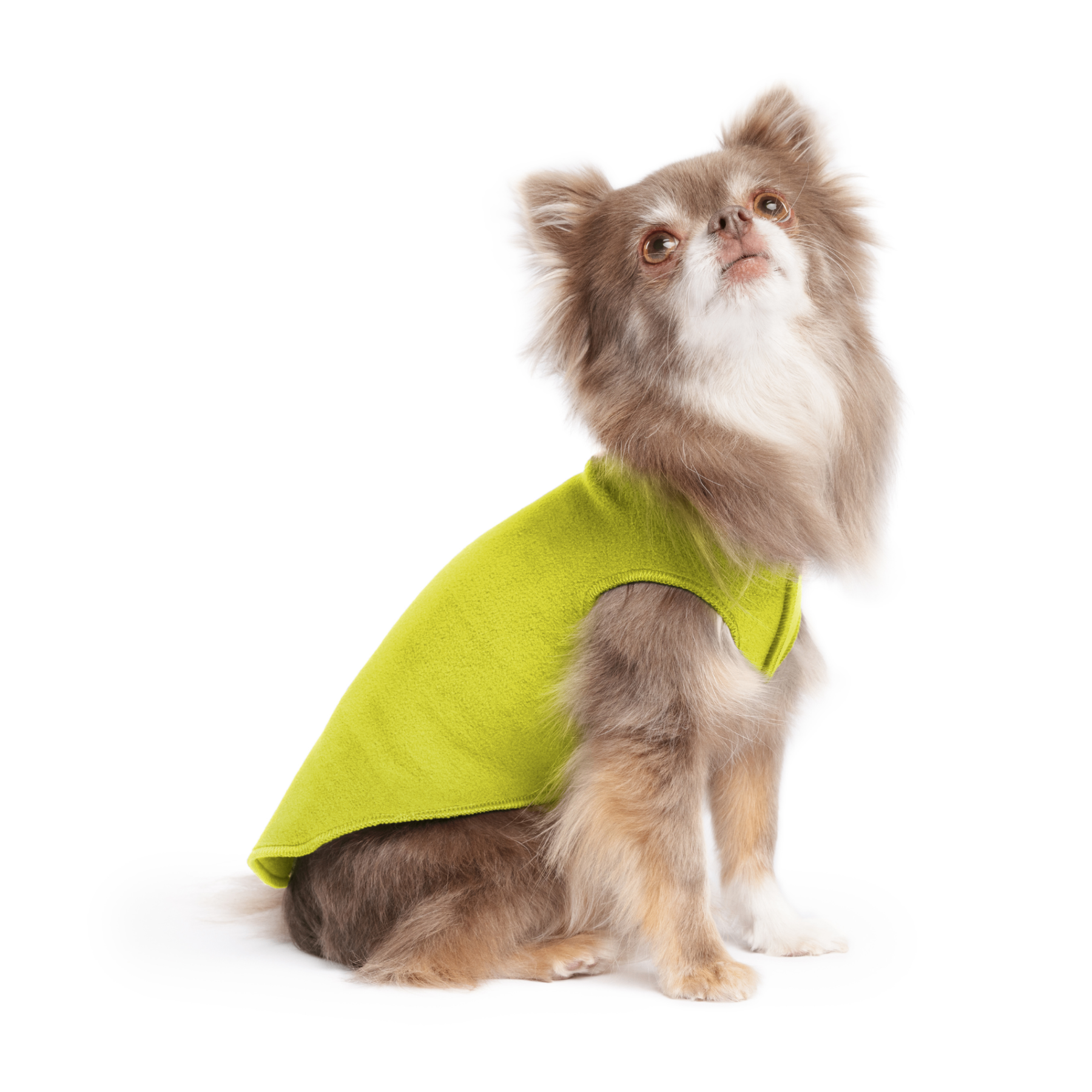 Gold Paw Stretch Fleece Dog Coat - Avocado