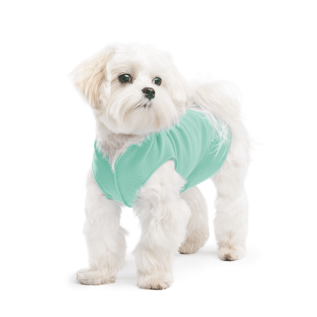 Gold Paw Stretch Fleece Dog Coat - Juniper