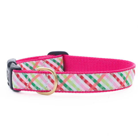 Up Country Gingham All The Way Dog Collar