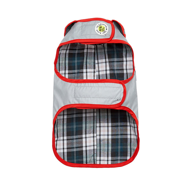 Up Country Reflective Dog Jacket – Gray