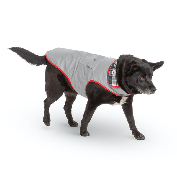 Up Country Reflective Dog Jacket – Gray