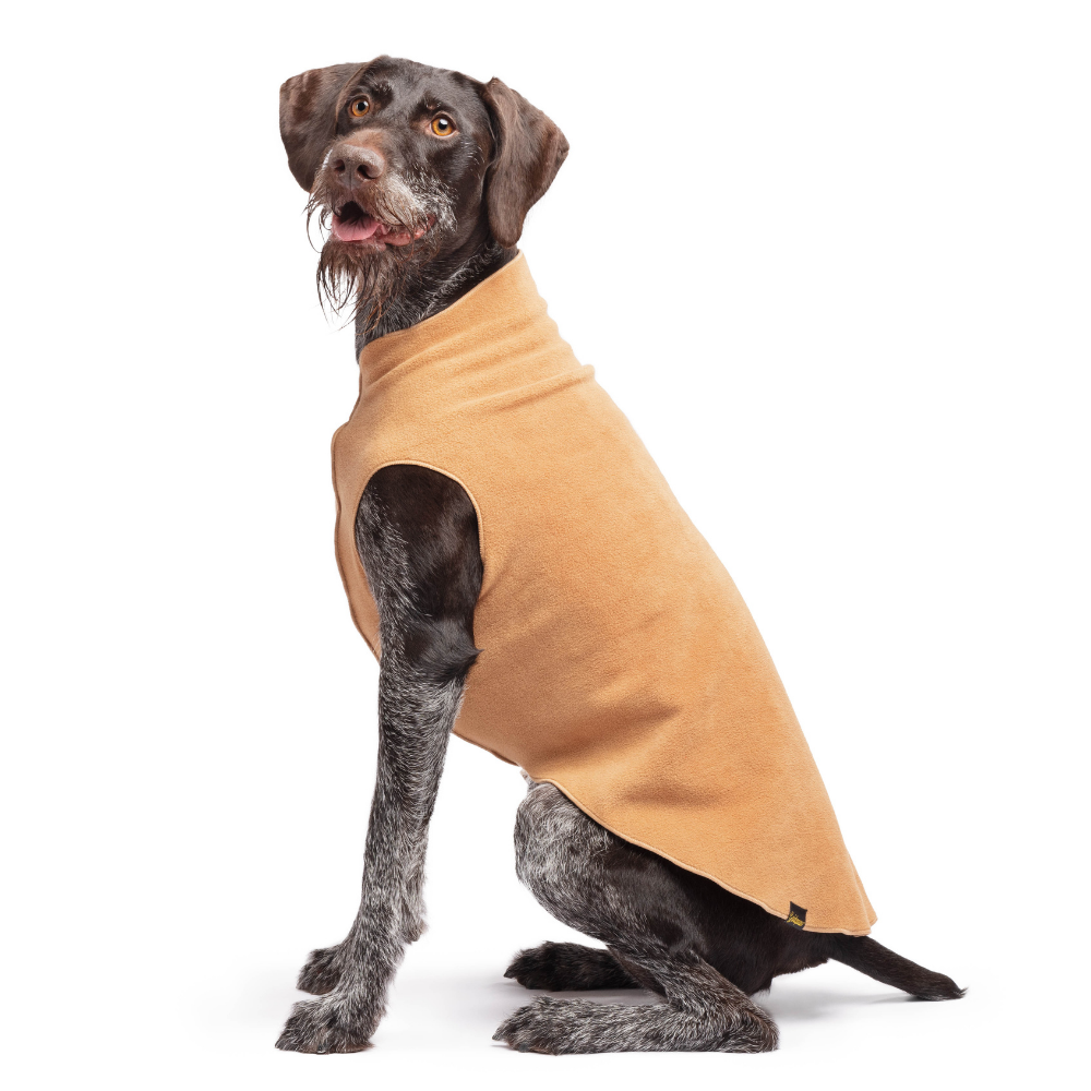 Gold Paw Stretch Fleece Dog Coat - Chipmunk