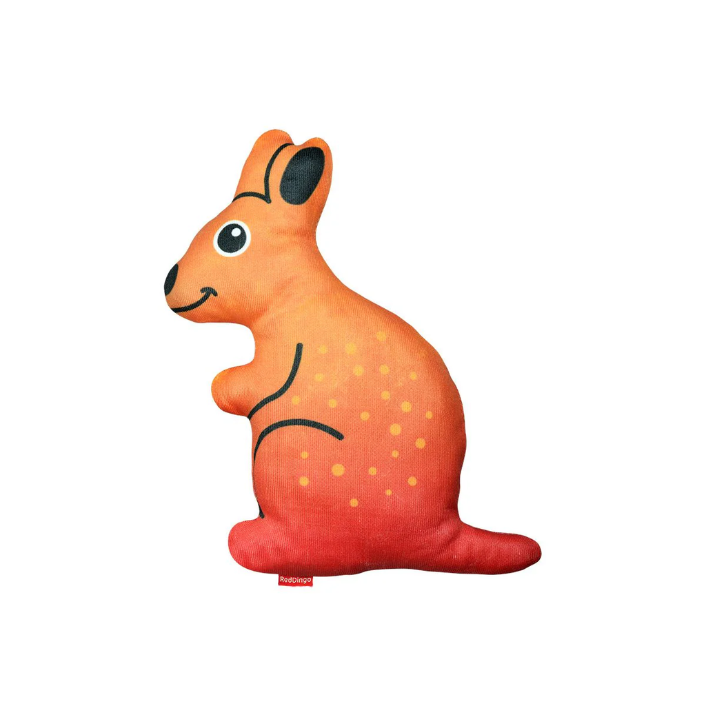 Red Dingo Durables Plush Dog Toy - Kangaroo