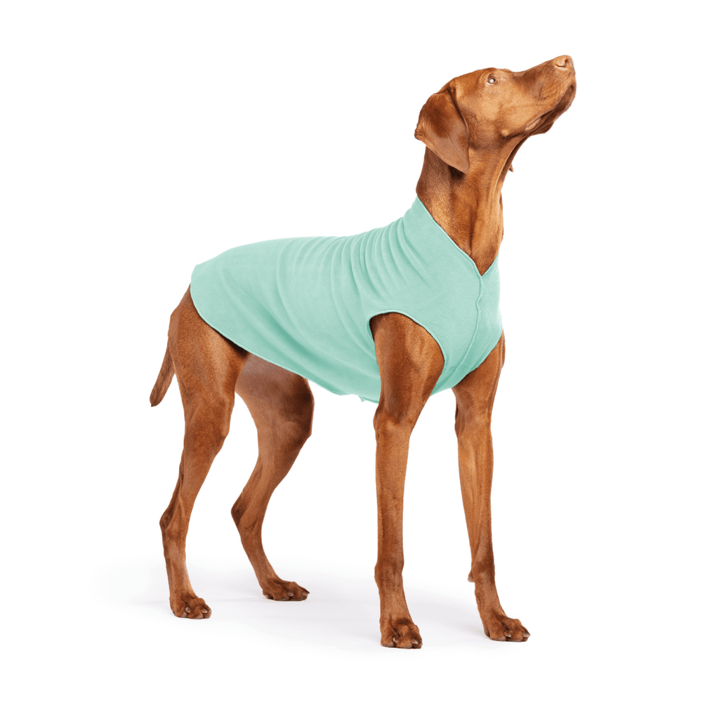 Gold Paw Stretch Fleece Dog Coat - Juniper