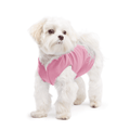 Gold Paw Stretch Fleece Dog Coat - Rose