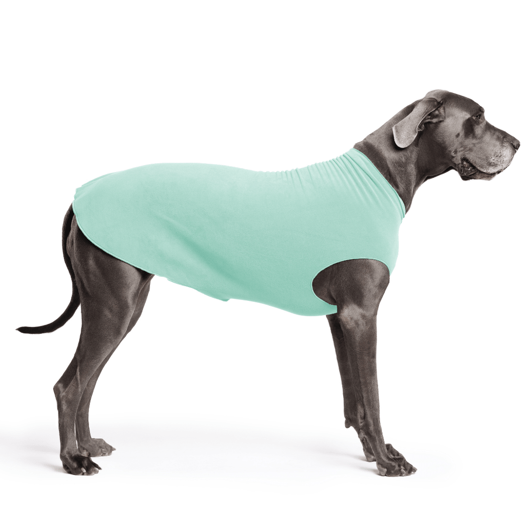 Gold Paw Stretch Fleece Dog Coat - Juniper