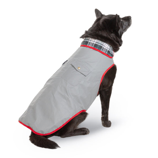 Up Country Reflective Dog Jacket – Gray