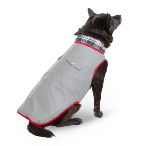 Up Country Reflective Dog Jacket – Gray