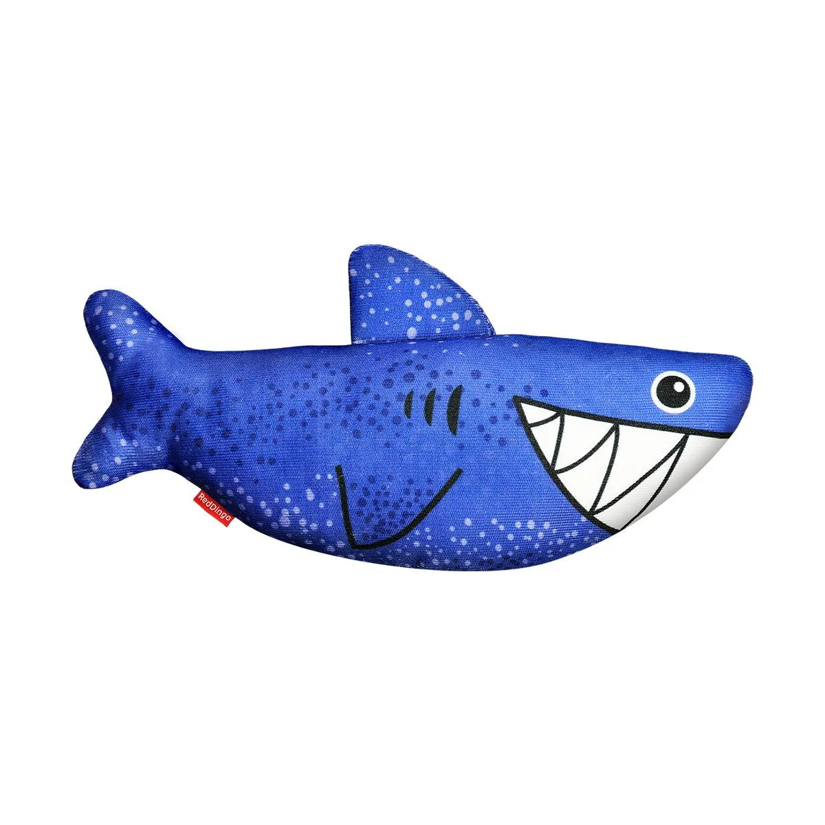 Red Dingo Durables Plush Dog Toy - Shark