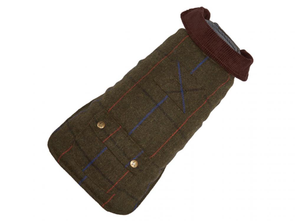 Up Country Tweed Dog Coat - Green