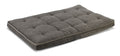 Pewter Bones luxury crate mattress, grey quilted cushioned pad with stitched border