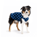 Gold Paw Stretch Fleece Dog Coat - Buffalo Check (Cobalt Blue/Black)