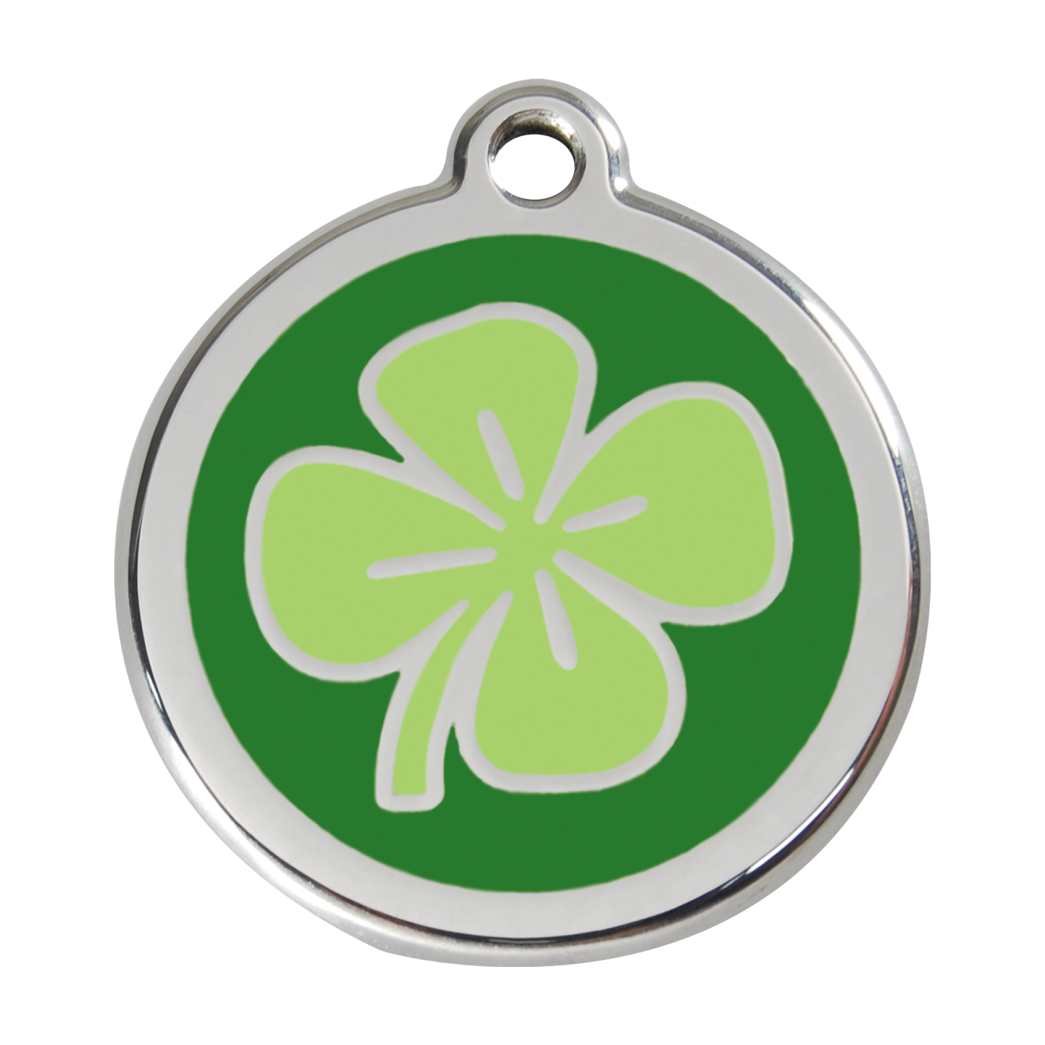 Clover top dog tag