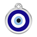 Red Dingo Stainless Steel & Enamel Evil Eye Dog ID Tag