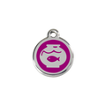Red Dingo Stainless Steel Fish In A Bowl Cat ID Tag