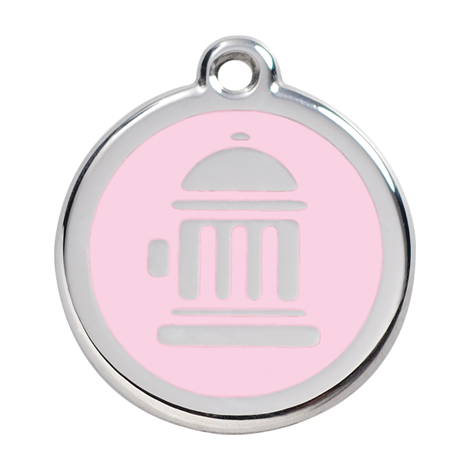 Red Dingo Stainless Steel & Enamel Fire Hydrant Dog ID Tag
