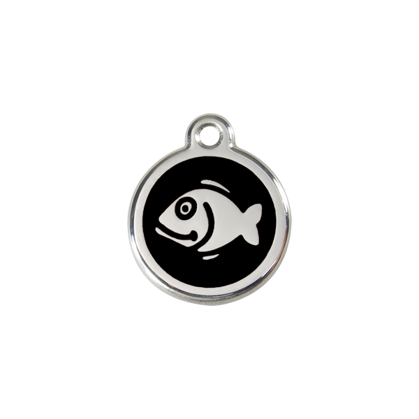 Red Dingo Stainless Steel Happy Fish Cat ID Tag