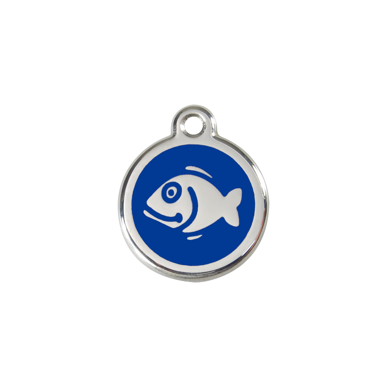 Red Dingo Stainless Steel Happy Fish Cat ID Tag