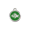 Red Dingo Stainless Steel Happy Fish Cat ID Tag