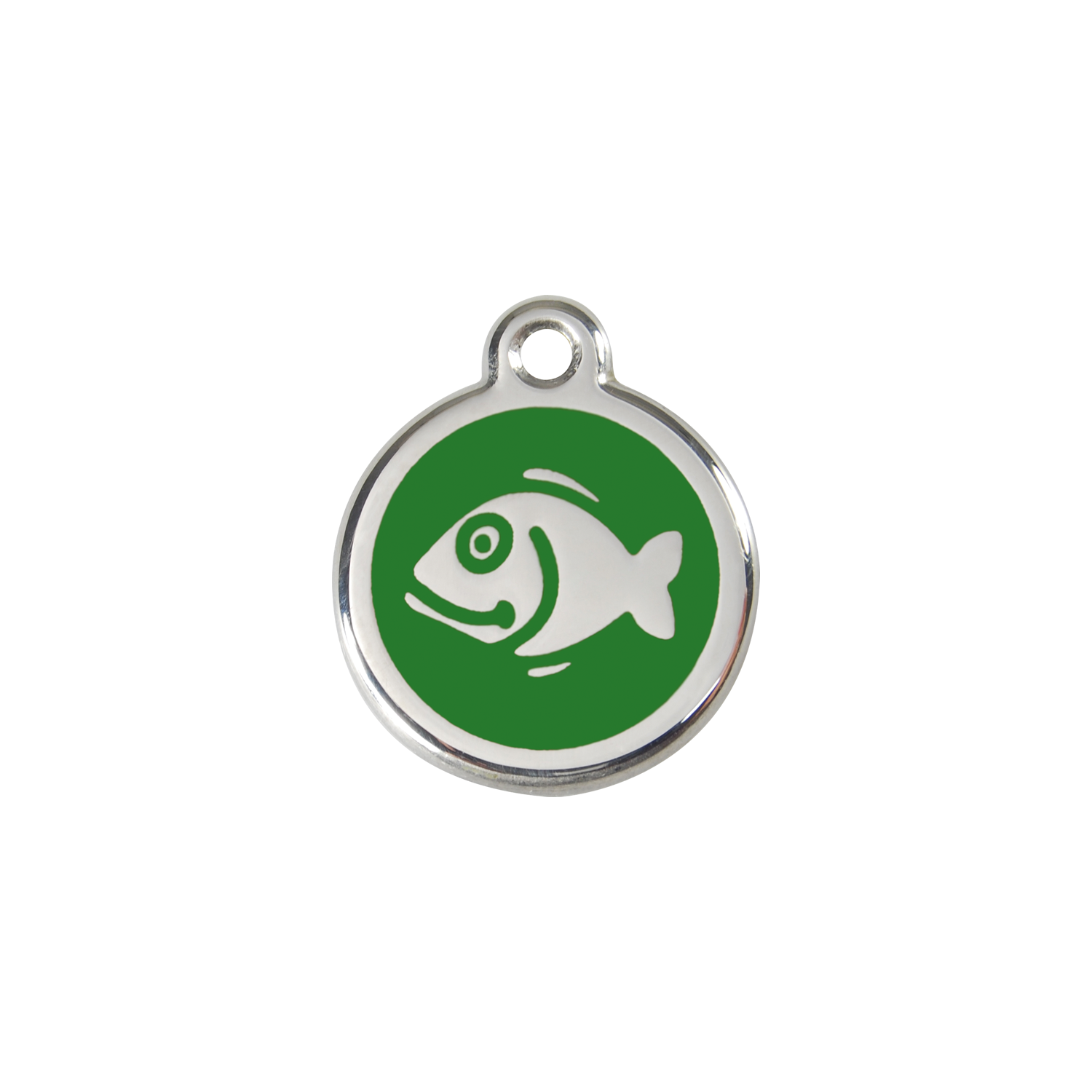 Red Dingo Stainless Steel Happy Fish Cat ID Tag