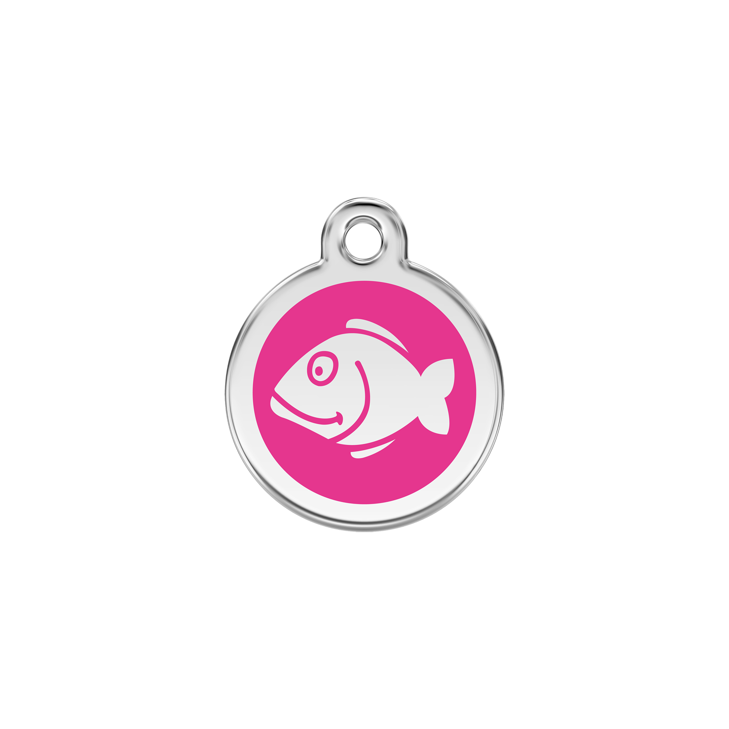 Red Dingo Stainless Steel Happy Fish Cat ID Tag