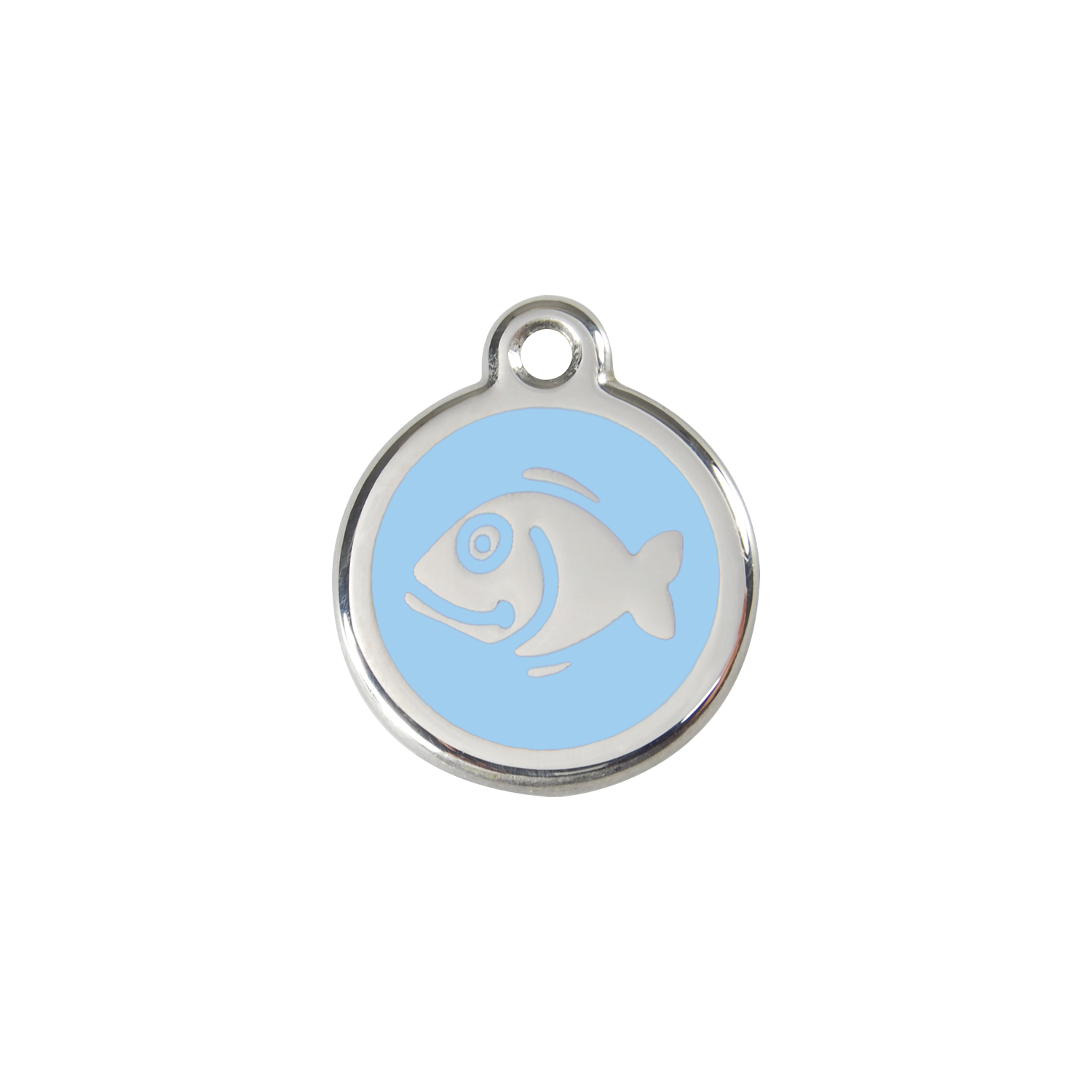 Red Dingo Stainless Steel Happy Fish Cat ID Tag
