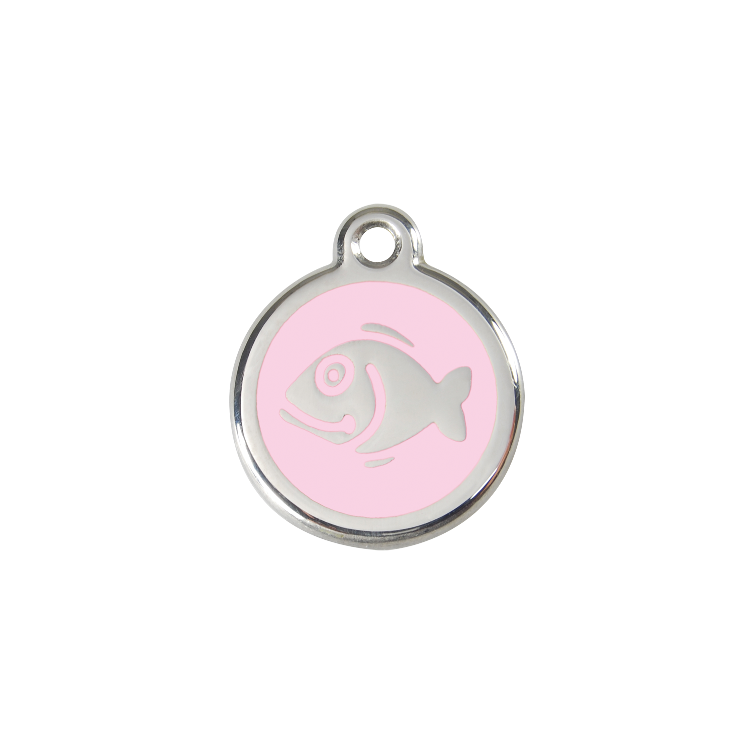 Red Dingo Stainless Steel Happy Fish Cat ID Tag