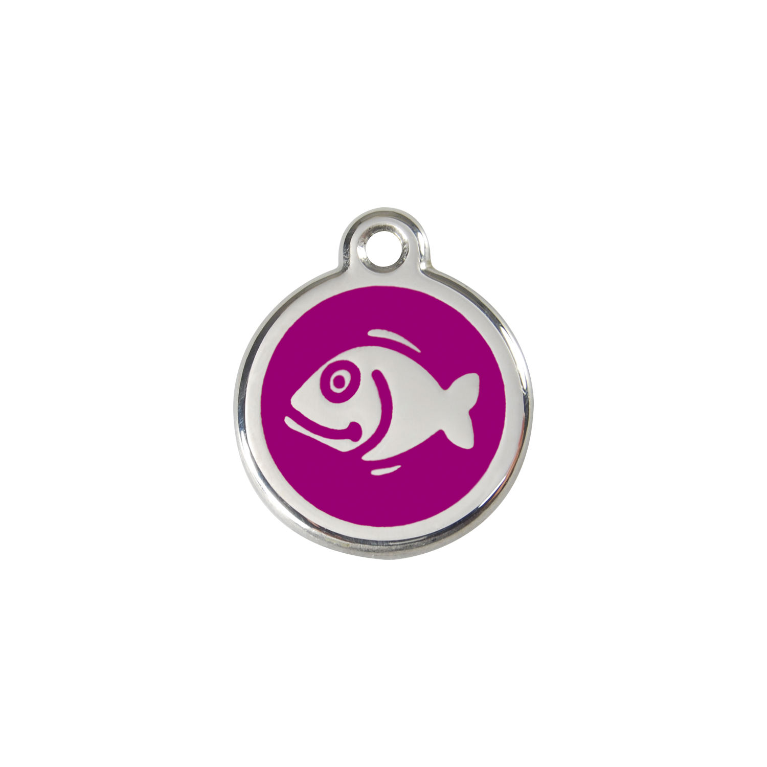 Red Dingo Stainless Steel Happy Fish Cat ID Tag