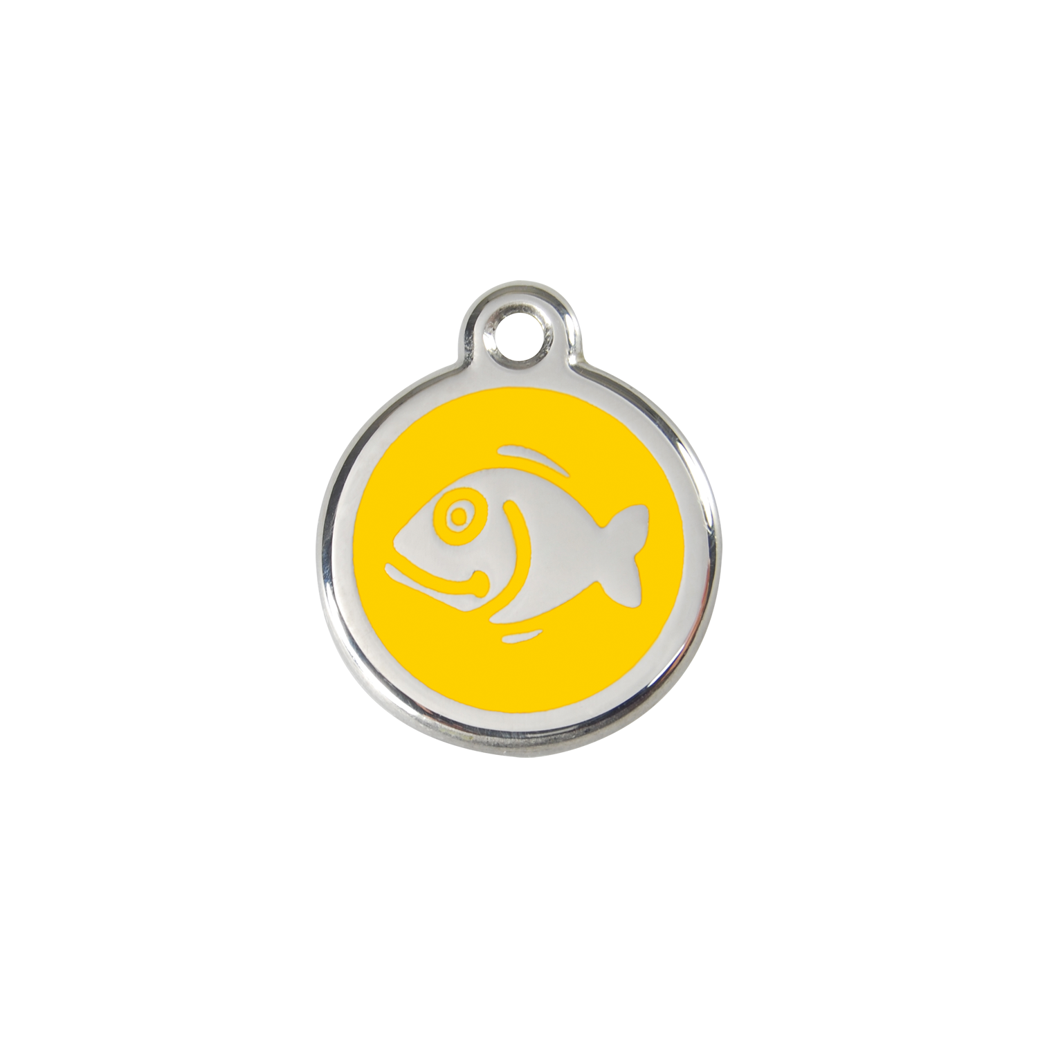 Red Dingo Stainless Steel Happy Fish Cat ID Tag