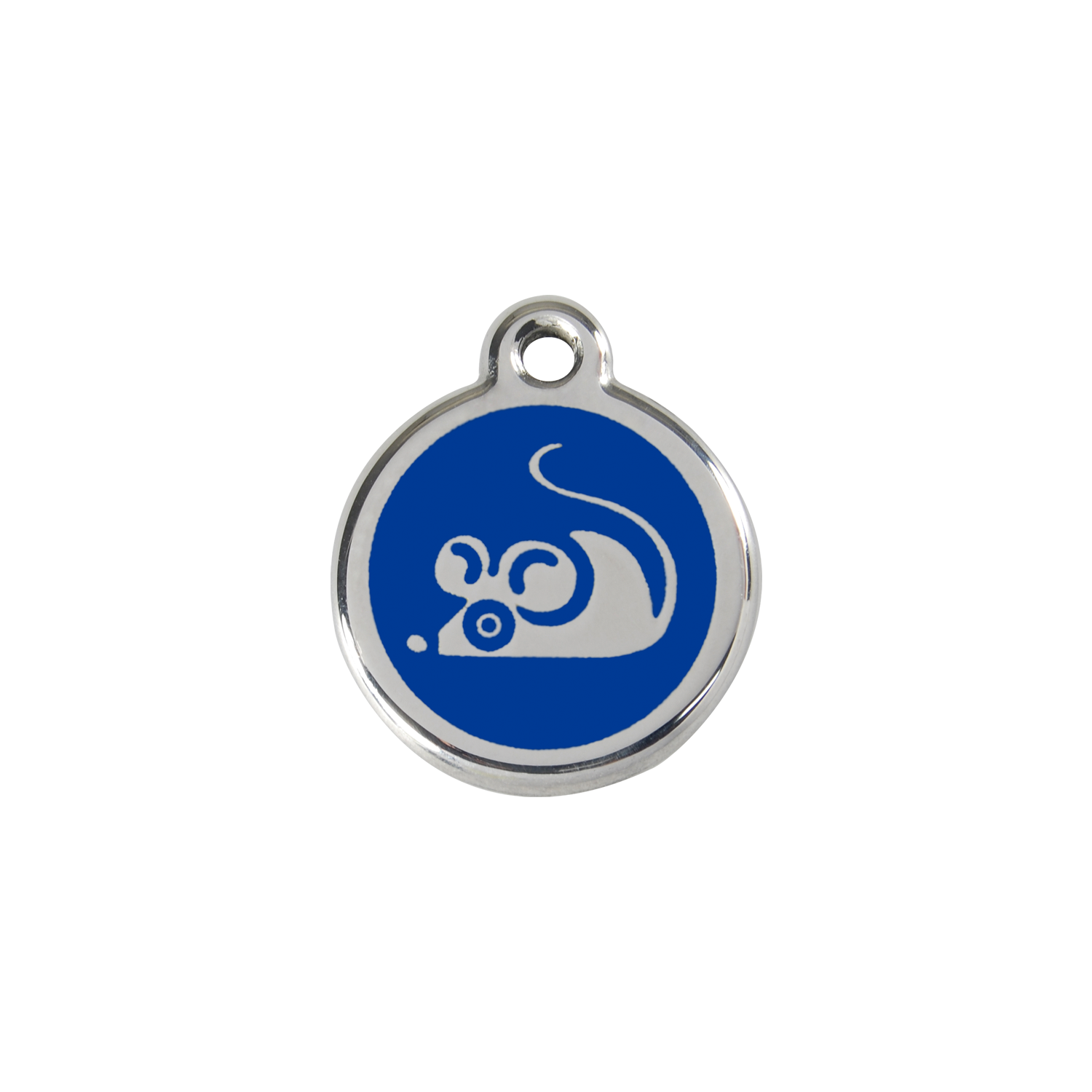 Red Dingo Stainless Steel Sneaky Mouse Cat ID Tag