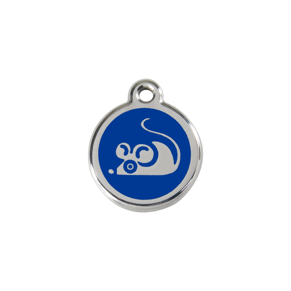 Red Dingo Stainless Steel Sneaky Mouse Cat ID Tag