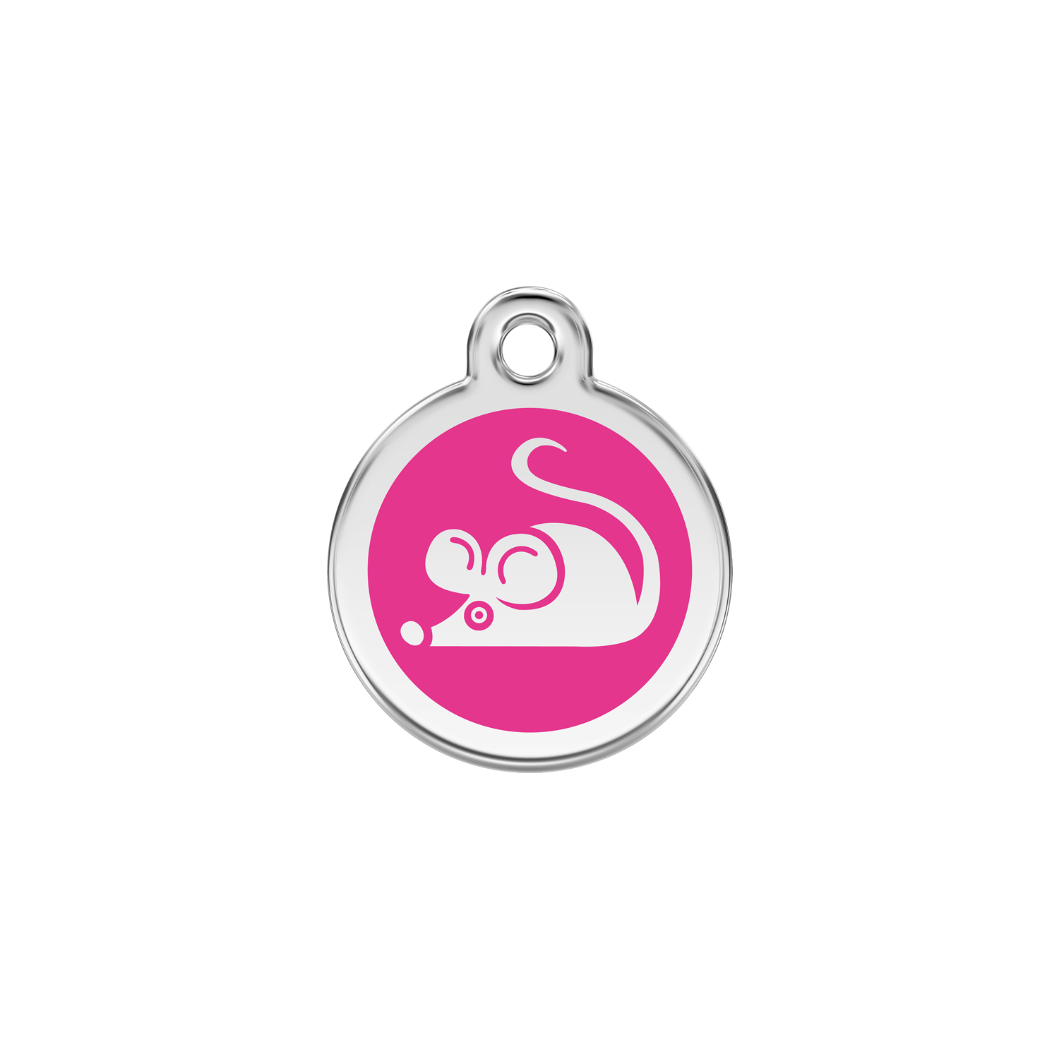 Red Dingo Stainless Steel Sneaky Mouse Cat ID Tag