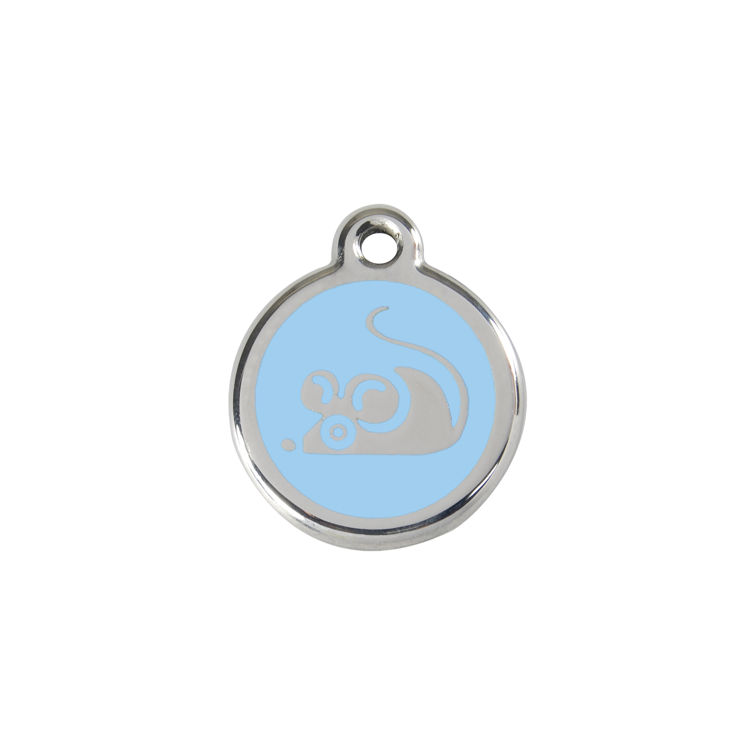 Red Dingo Stainless Steel Sneaky Mouse Cat ID Tag