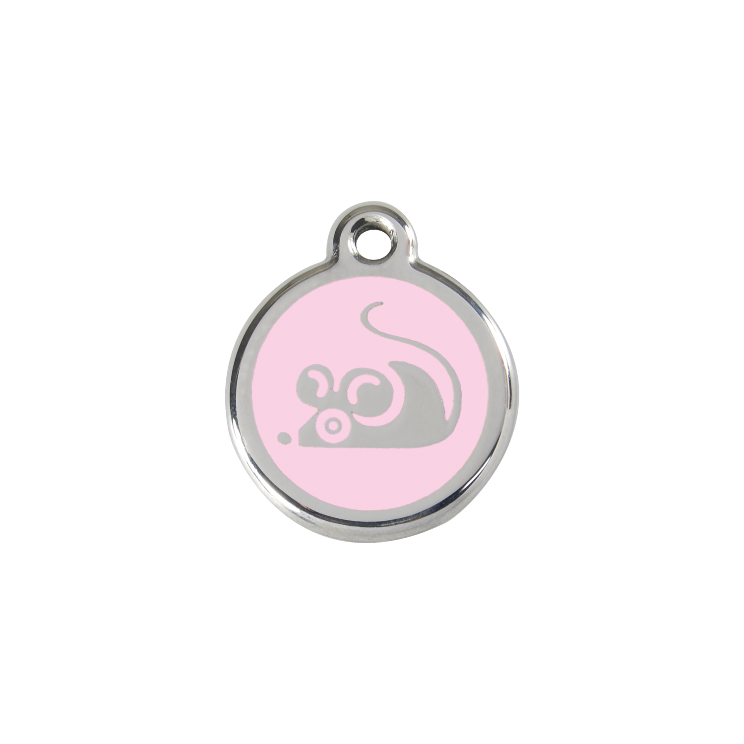 Red Dingo Stainless Steel Sneaky Mouse Cat ID Tag