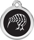 Red Dingo Stainless Steel & Enamel Kiwi Dog ID Tag