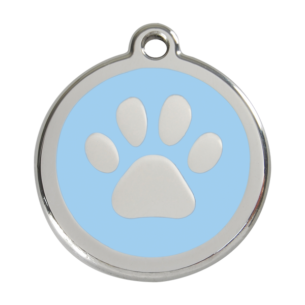 Red Dingo Stars Enamel/Stainless Steel Dog ID Tag - Free Engraving & Postage Included