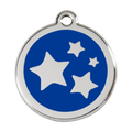 Red Dingo Stainless Steel & Enamel Stars Dog ID Tag