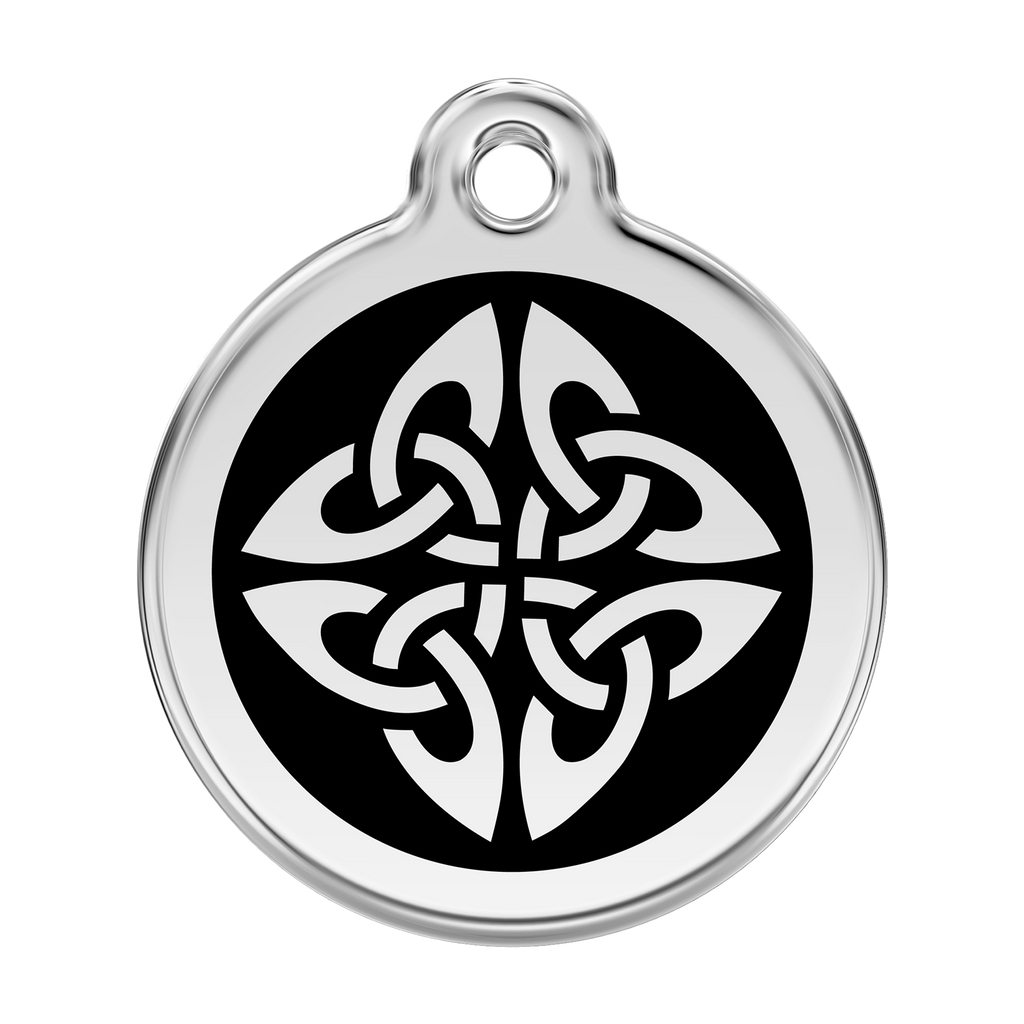 Red Dingo Stainless Steel & Enamel Tribal Arrows Dog ID Tag