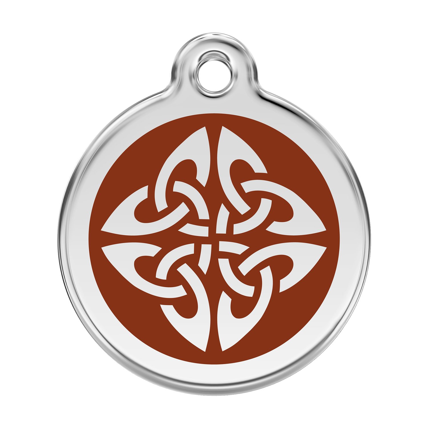 Red Dingo Stainless Steel & Enamel Tribal Arrows Dog ID Tag