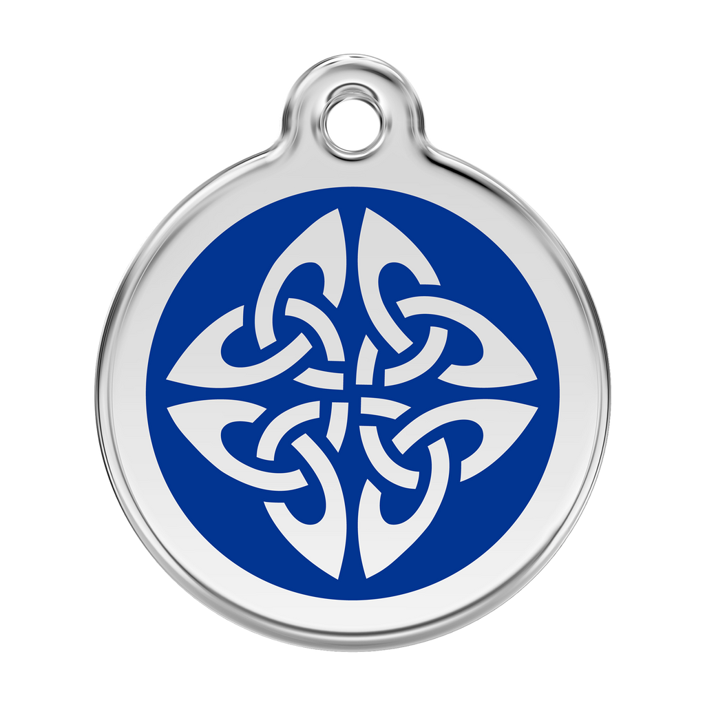 Red Dingo Stainless Steel & Enamel Tribal Arrows Dog ID Tag
