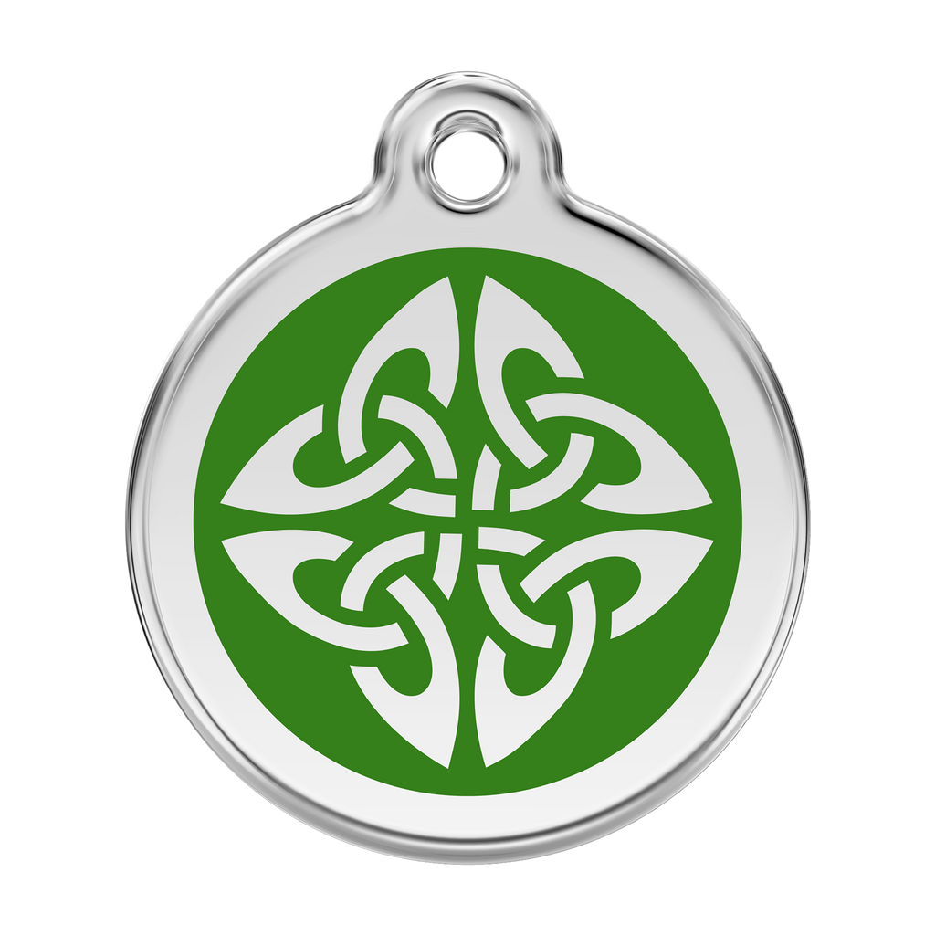 Red Dingo Stainless Steel & Enamel Tribal Arrows Dog ID Tag