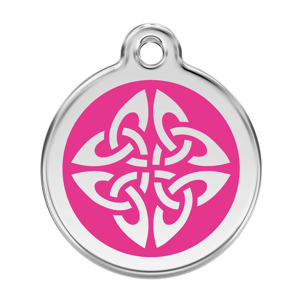 Red Dingo Stainless Steel & Enamel Tribal Arrows Dog ID Tag