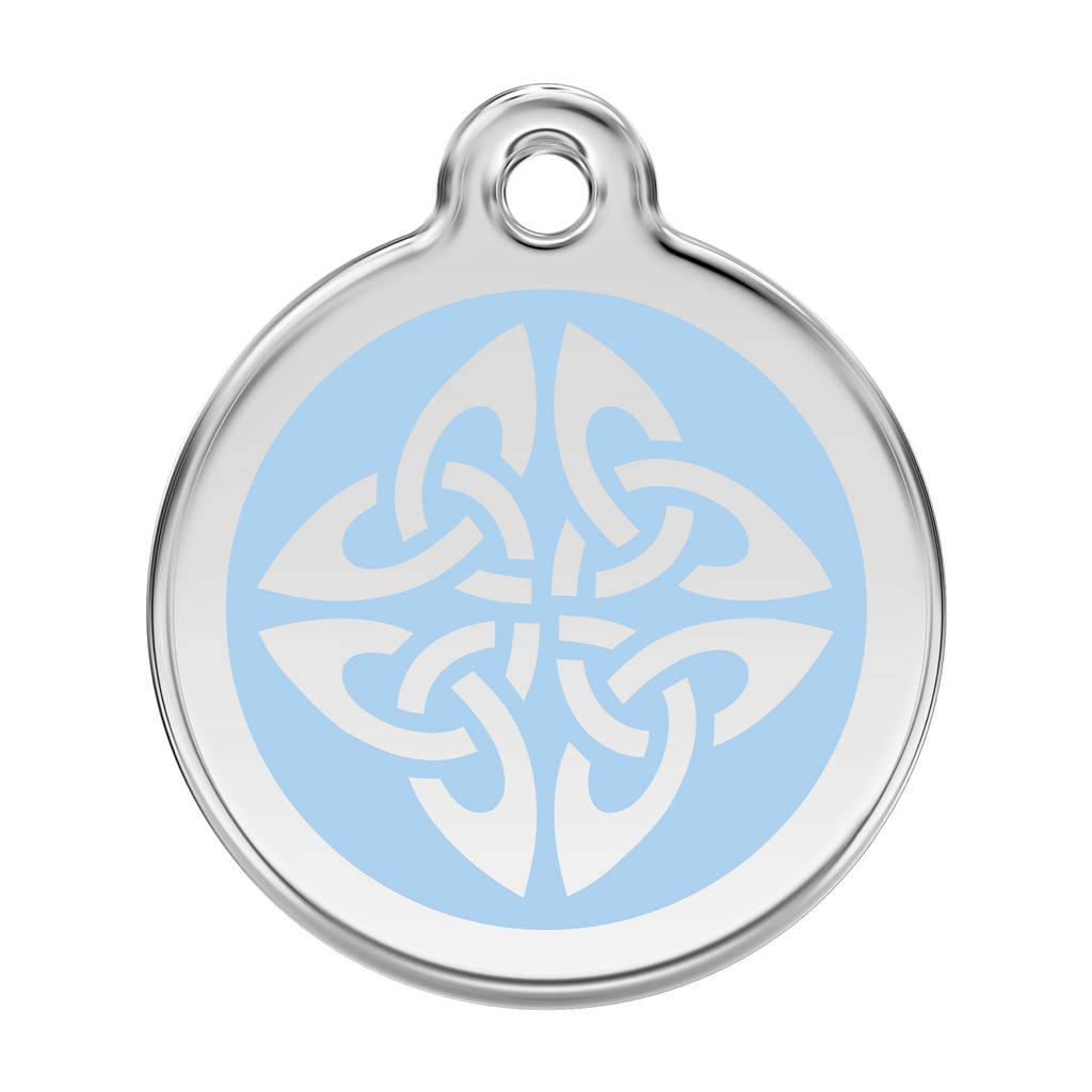 Red Dingo Stainless Steel & Enamel Tribal Arrows Dog ID Tag