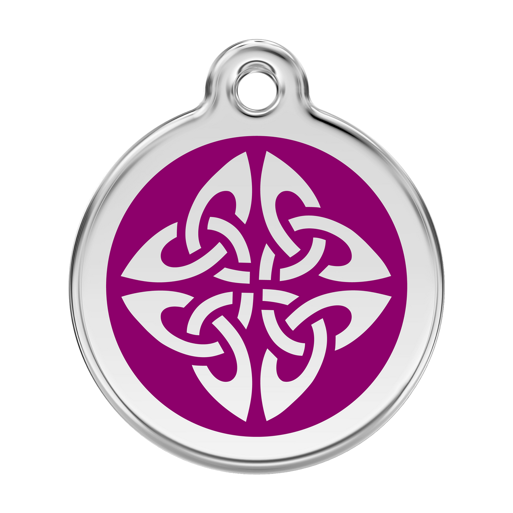 Red Dingo Stainless Steel & Enamel Tribal Arrows Dog ID Tag