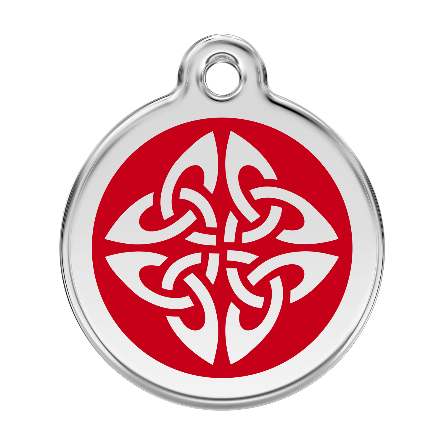 Red Dingo Stainless Steel & Enamel Tribal Arrows Dog ID Tag
