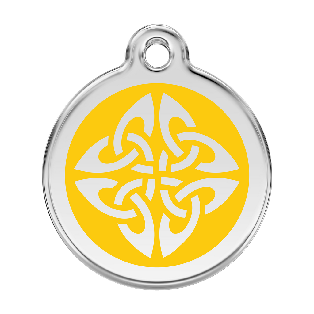 Red Dingo Stainless Steel & Enamel Tribal Arrows Dog ID Tag