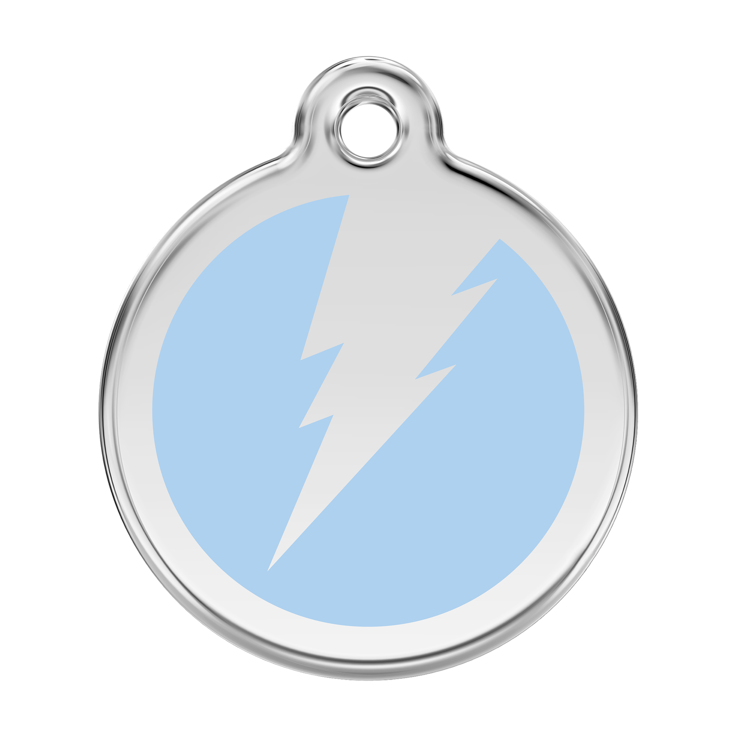 Red Dingo Stainless Steel & Enamel Flash Dog ID Tag